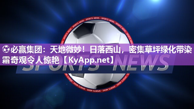 ⚽必赢集团：天地微妙！日落西山，密集草坪绿化带染霜奇观令人惊艳