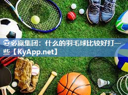 什么的羽毛球比较好打一些