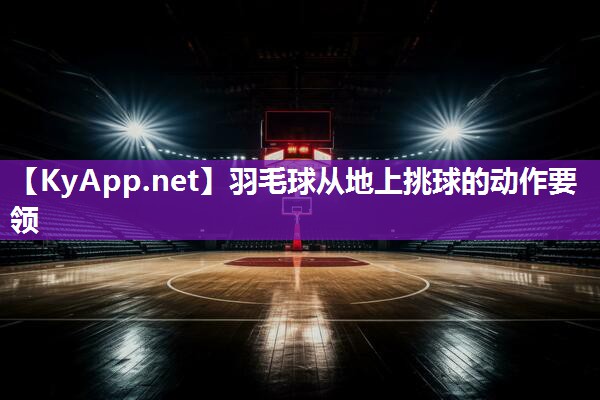 羽毛球从地上挑球的动作要领